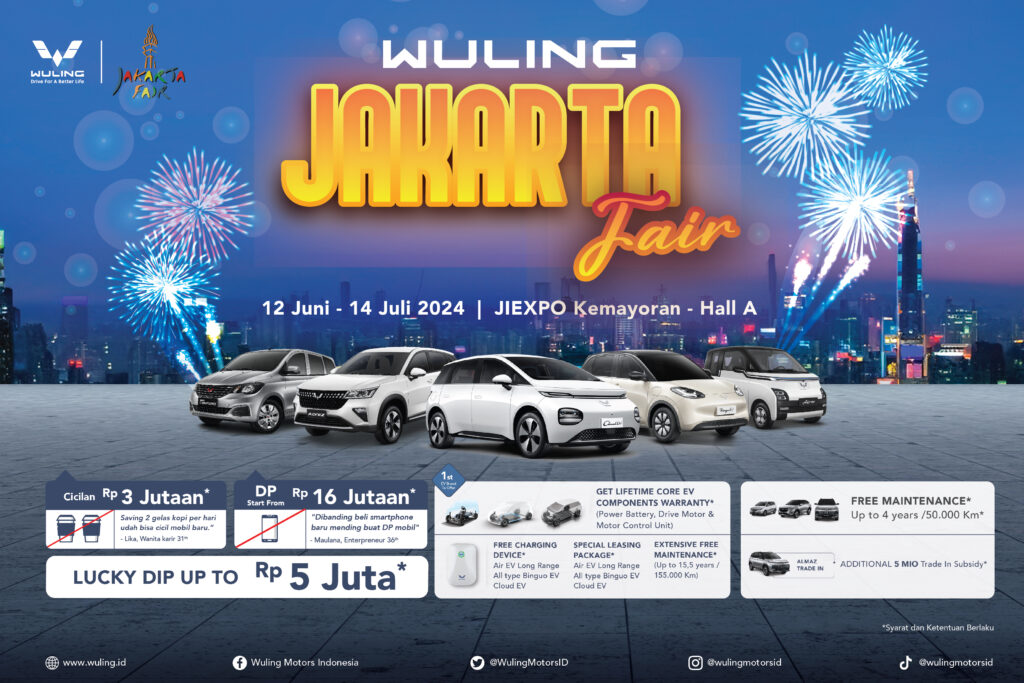 Promo Menarik Wuling Motor di Jakarta Fair Kemayoran 2024